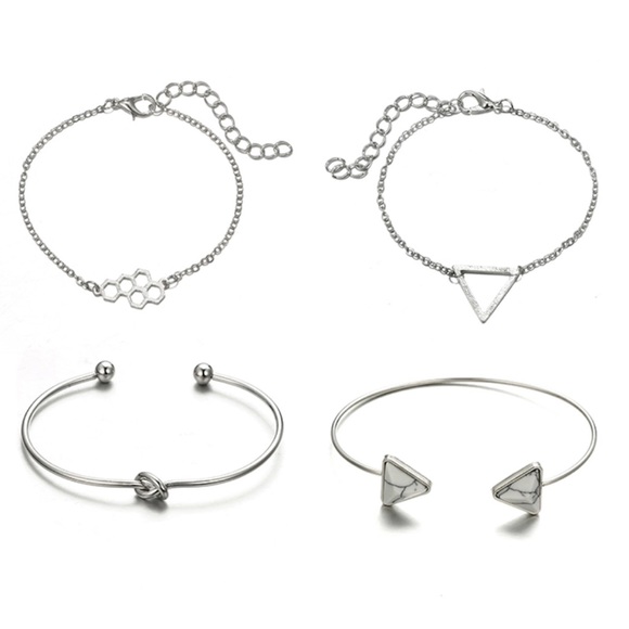 Silver Elena Bracelet Set - Picture 2 of 3